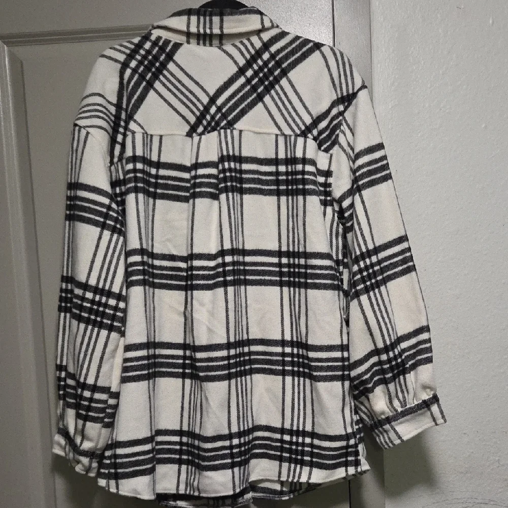 Laundry By Shelli Segal Black and White Plaid Jacket - Picture 3 of 3